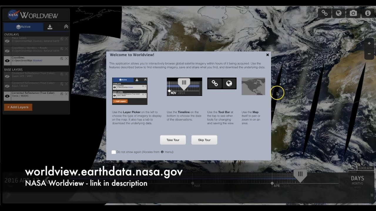 NASA Worldview Tutorial - YouTube
