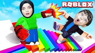 EN TEPEYE ÇIK VE KİMSENİN ÇIKMASINA İZİN VERME !! 😱 Roblox Color Rage Stairs