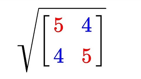 Square root of a matrix