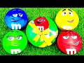 ✨ What's inside? Opening rainbow jars of M&amp;M'S and Skittles candies from surprise jars | ASMR