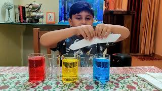 Walking water experiment/ Science experiments