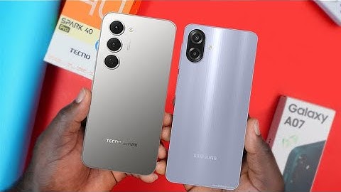 Tecno Spark 40 Pro vs Samsung Galaxy A07 - Verspil geen geld