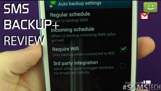 SMS Backup+ Review Android App screenshot 2