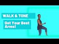 Indoor Walking Workout and Toned Arms (good for seniors and beginners)