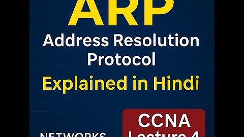 ARP Protocol Full Explanation in Hindi #ARP #CCNA #Networking #NetworksRishi #Cisco #networking 