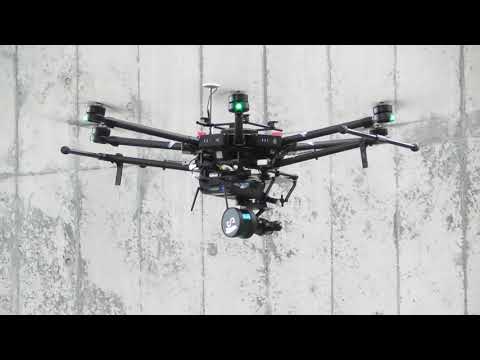 HoverMap飛行テスト　橋脚の近接撮影
