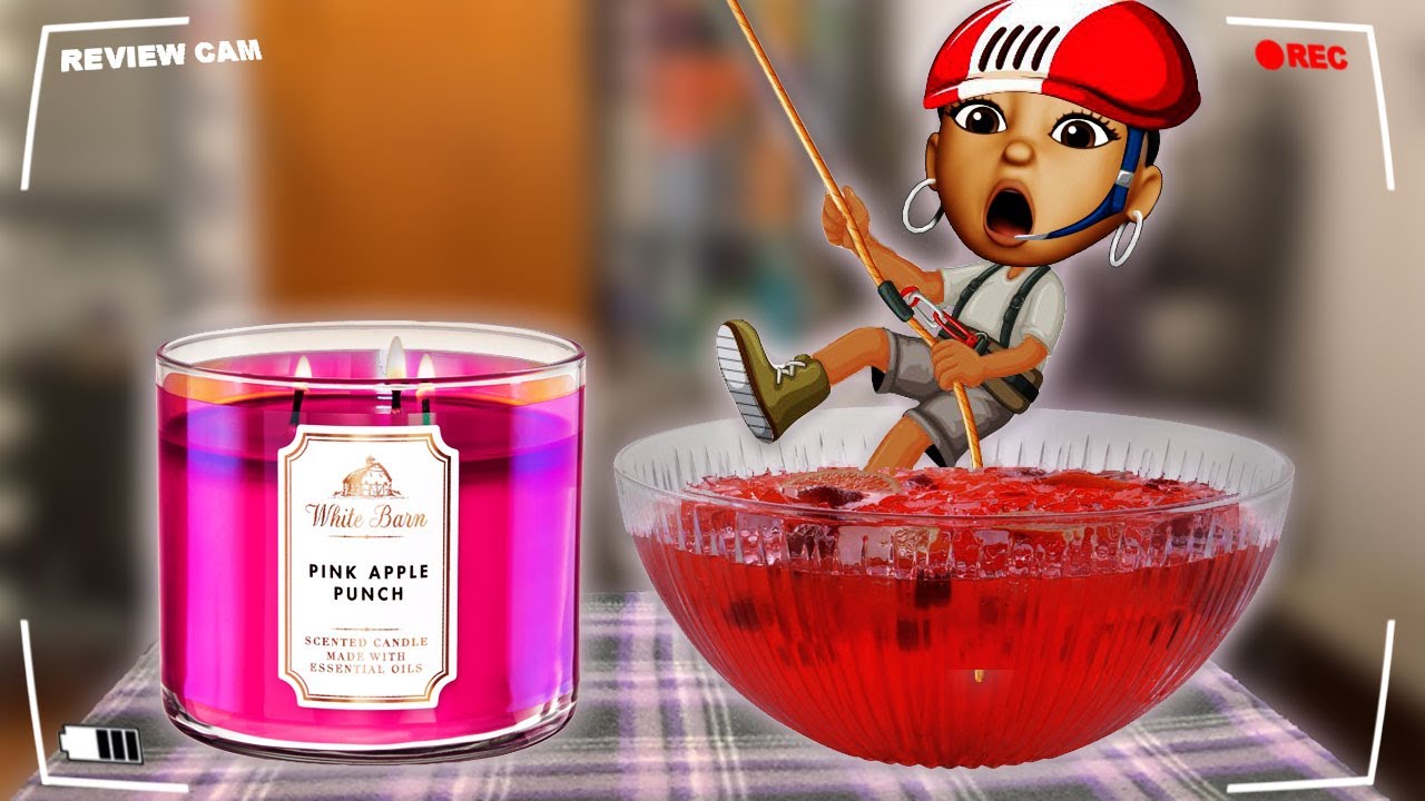 Bath & Body Works Candle Review Pink Apple Punch (Candle Day 2020