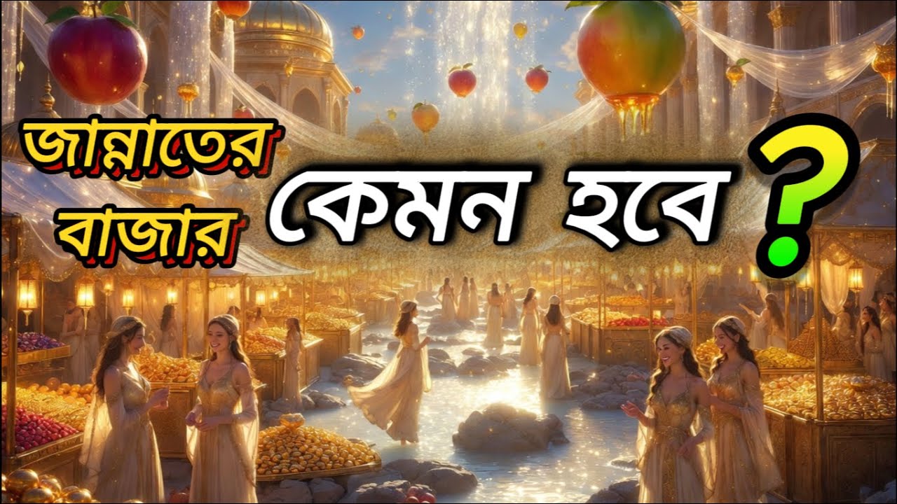 জান্নাতের বাজার কেমন হবে | জান্নাতের বর্ণনা | Jannat Bangla | Heaven in Holy Quran | Islamic Story