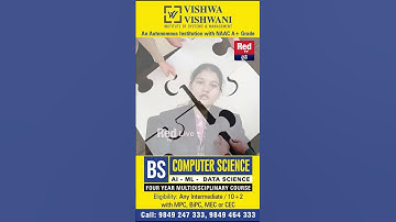 Why BS in AI & ML Is the Future | Professor Explains Course Benefits at Vishwa Vishwani | REDTV