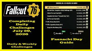 Completing Daily Challenges For July 29, 2026 - Fallout 76 Daily Challenges Guide For New Players