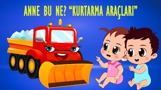 Anne Bu Ne? KURTARMA ARAÇLARI🚓🚨🚒Eğitici ve Eğlenceli Bebek ve Çocuk Şarkıları🎶Aliş ile Zeliş🎈