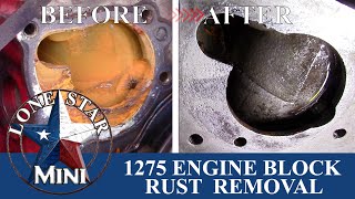 How to Remove rust from a 1275 Engine Block  Classic Mini