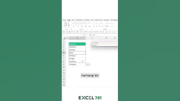 Sürekleyip Bıraktığınızda Size Özel Liste Gelsin! (Excel Özel Listeler) | EXCEL 751 #excel751