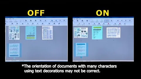 Panasonic Document Scanner: Key Function "Automatic Image Orientation"
