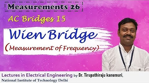 ME26 Wien Bridge for Measurement of Frequency