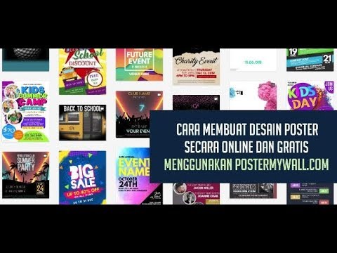 Cara Membuat Desain  Poster  secara online  dan gratis YouTube