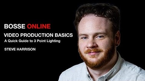 Video Production Basics: A Quick Guide to Three-Point Lighting