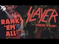 SLAYER: Albums Ranked 🩸🩸 (From Worst to Best) - Rank 'Em All 🩸