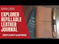 Explorer refillable leather journal by endless