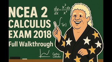 2018 NCEA Level 2 Calculus Exam Walkthrough (Full Solutions)