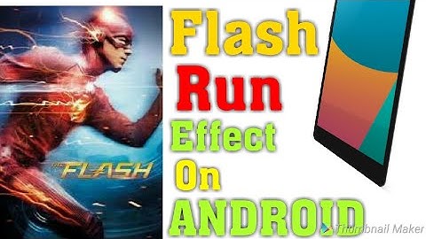Flash running EFFECT on android • Video editing tutorial by Power director✓