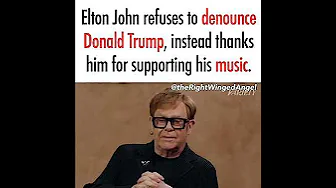 Elton John does not turn his back on Trump! thumbnail