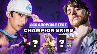 Can pros name these LEAGUE OF LEGENDS SKINS? - LCS Surprise Test