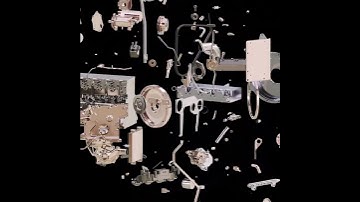 3D Engine Model - Exploded View Animation | HARD SURFACE KITBASH  #3dmodeling #cgart #3danimation