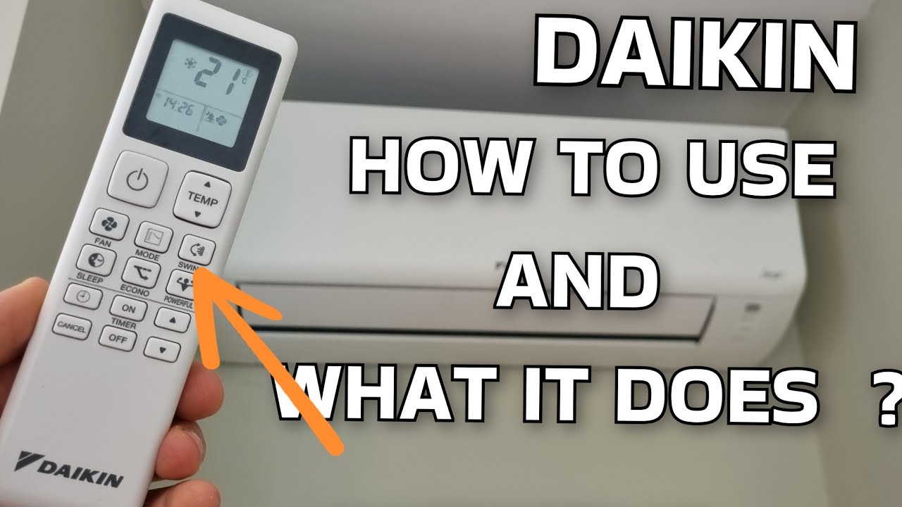 How to use Swing Function on Daikin Air Conditioner. Air Con Swing mode