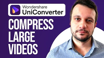 How To Compress Large Video Files Without Quality Loss | Wondershare UniConverter Tutorial