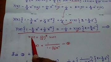 Problem solved in Difference Equation with Initial Conditions using z - Transform