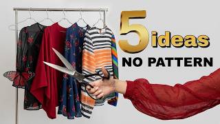 5 Summer Blouse Sewing Very Easily at Home! No Pattern!