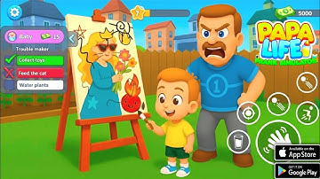 Papa Life - Prank Simulator (Beta) Gameplay Walkthrough Part– 1 (Android & iOS)