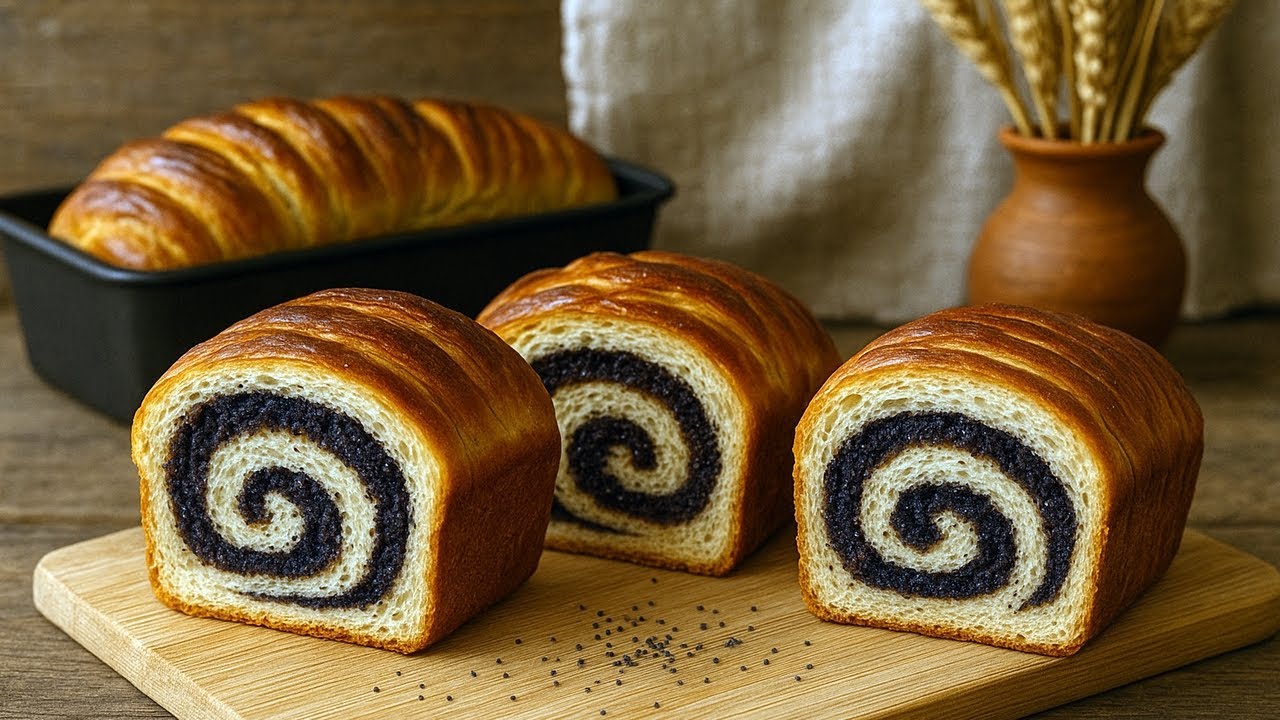 Сладкий хлеб с маком — мягкий, пышный и сытный. Традиционный румынский рецепт.