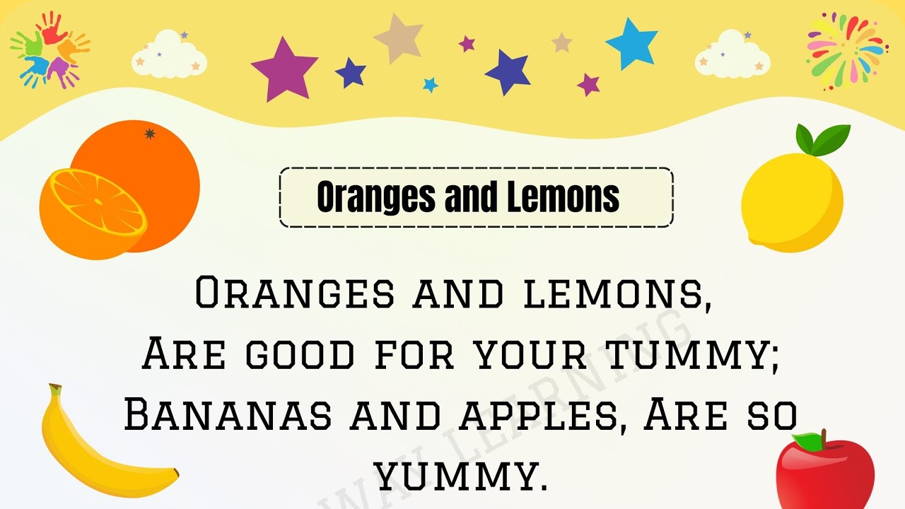 Oranges and lemons are good for your tummy | Oranges and Lemons