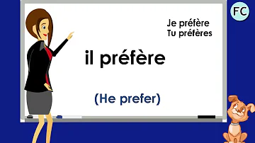 Comment conjuguer le verbe préférer au présent ?
