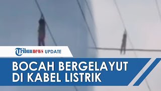 VIRAL Video Bocah Bergelayut di Kabel Kota Tangerang, BPPD Ungkap Kronologi Kejadiannya