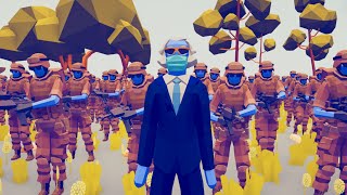 CAN 100x USA SOLDIER SAVE PRESIDENT? - Totally Accurate Battle Simulator TABS