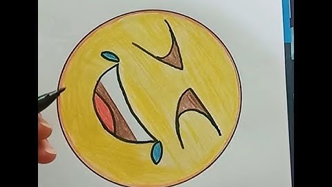 How To Draw Laughing Emoji 😂|How to Draw Laughing Tears of Joy Emoji Easy|2020|Sketch Master