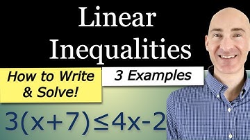Writing Linear Inequalities in One Variable (At least, at most, less than)