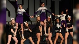 Special needs cheerleaders compete with team