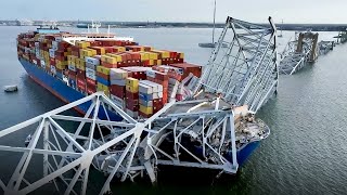 Ketika Jembatan Terpanjang Dan Terkuat Di Dunia Ditabrak Oleh Kapal Kontainer