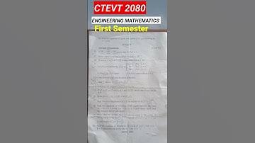 #Engineering Mathematics-I#first semester#ctevt 2081||@n2tutorial