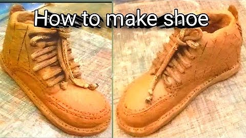 how to make shoe with clay mati se banaya boot @mushiclaycreation