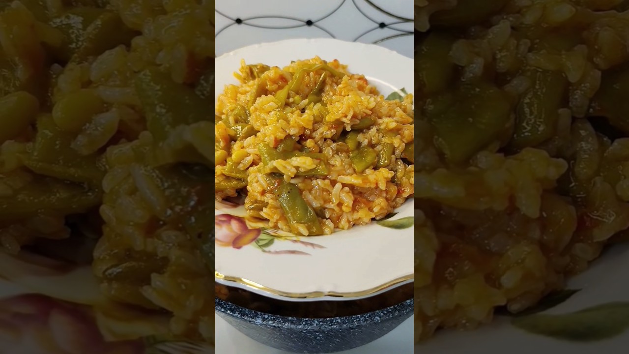 Artan Fasulyeden Pirinçli Fasulye Yemeği Tarifi | Leftover Green Bean Rice Recipe