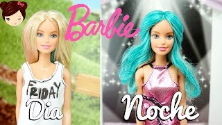 Barbie Se Maquilla y se Pinta el Cabello - Barbie Moda Dia y Noche - Juguetes de Titi -