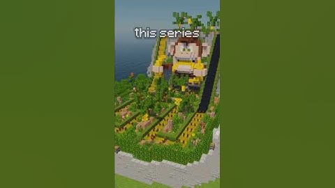 Working LOG FLUME RIDE In Minecraft!  #minecraftbuild #minecraft #themepark #minecraftcreative