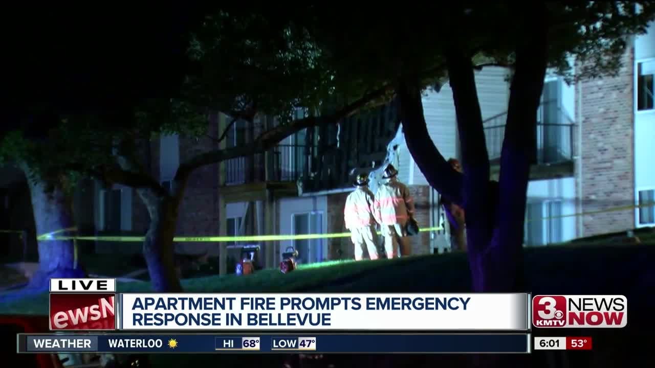 Fire leaves dozens displaced at Bellevue apartment complex. - YouTube