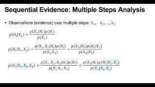 Bayes’ Theorem with Multiple Hypotheses & Sequential Evidence