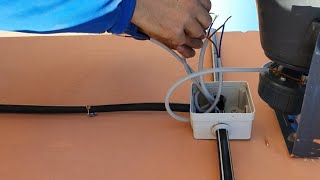 Assembling and installing external speakers and connecting them to the subwoofer